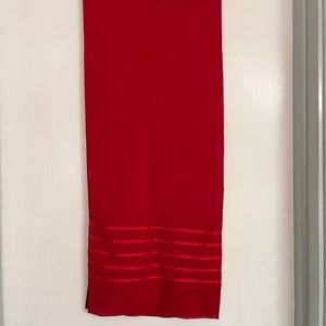 100% Silk Liz Claiborne Burgundy Scarf